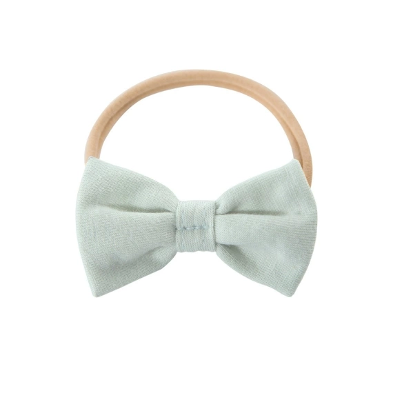 Opaska z kokardką na gumce Ceremony Eevi - zielony