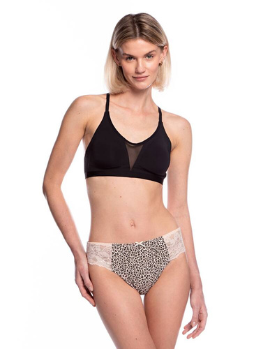 Figi Damskie L-1559 BI A'2 Lama - bezowy-cętki