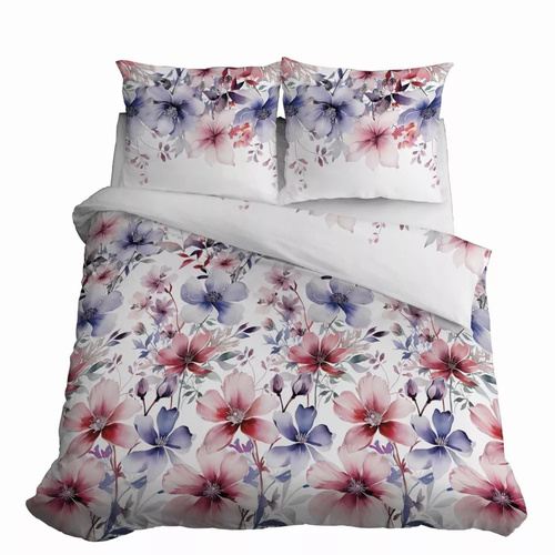 Pościel bawełniana 4965A kwiaty Detexpol 