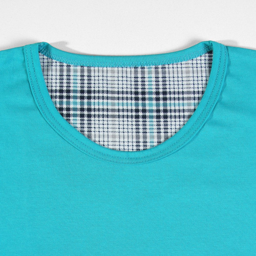 Bawełniana piżama męska z krótkim rękawem 2379/27 Sesto Senso - turkusowy 