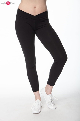 Długie legginsy ciążowe Milk&Love czarne