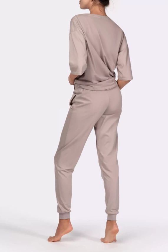 Piżama damska Homie shortsleeve Mona beige