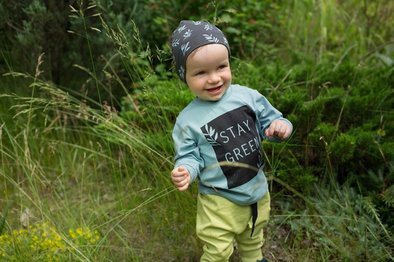 "Stay Green" Pumpy niemowlęce Pinokio - zielony