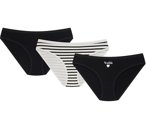 Figi damskie Henderson 36508-K084 – klasyczne bikini bawełniane, 3 sztuki