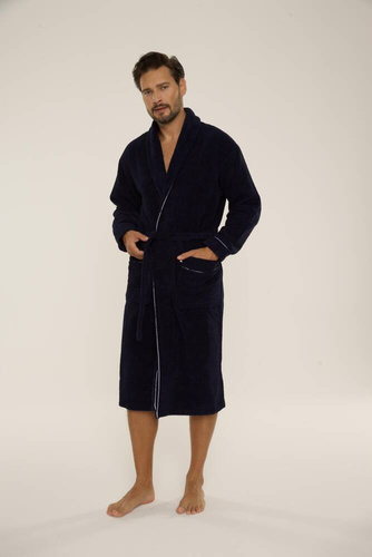 Szlafrok męski 735 Manuele Forex - granat