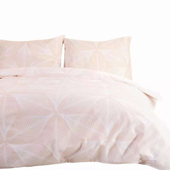 Pościel flanelowa geometria 31506/1 Darymex różowy