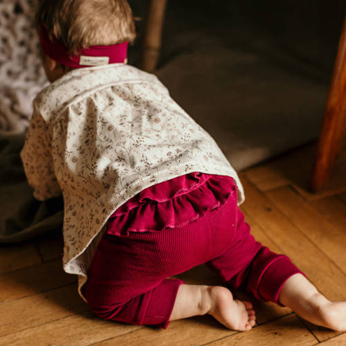 Legginsy bawełniane Bloom Eevi - bordo