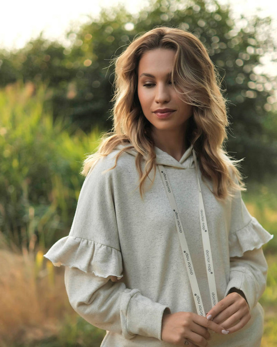 DRS.4308 Bluza dresowa Doctor Nap - salt pepper