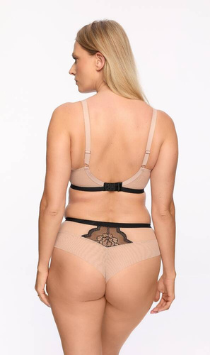 Figi damskie GFP 1287 Gaia -beżowy- czarny