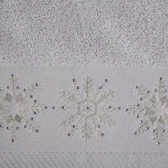 Ręcznik świąteczny choinka Joy 3 Eurofirany srebrny