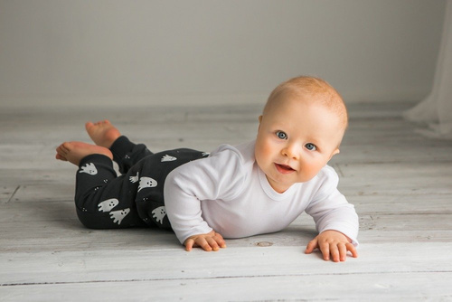 Spodenki niemowlęce "BAGGY" Koala czarno- różowe