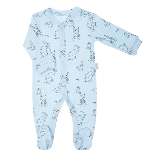 4800 11 Animals Komplet wyprawkowy 4-częściowy nadruk Nicol - niebieski