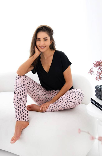 Piżama damska Ambar Sensis - czarny