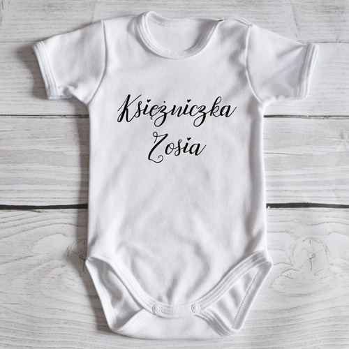 Body krótki rękaw "Księżniczka Zosia" Moocha czarne