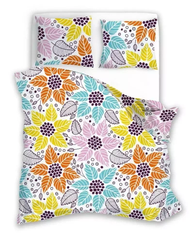 Pościel z mikrofibry Harmony 14 kwiaty Faro kolorowy