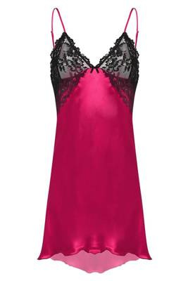 Halka satynowa Evelyn DKaren - pink