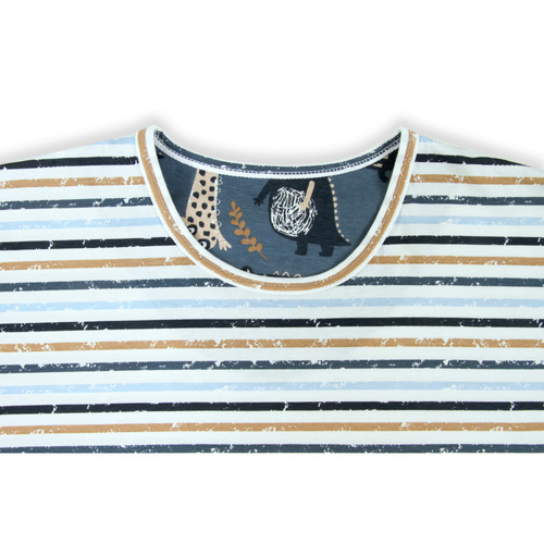 Bawełniana piżama męska, krótki rękaw i spodenki 2521/14 Sesto Senso - jeans