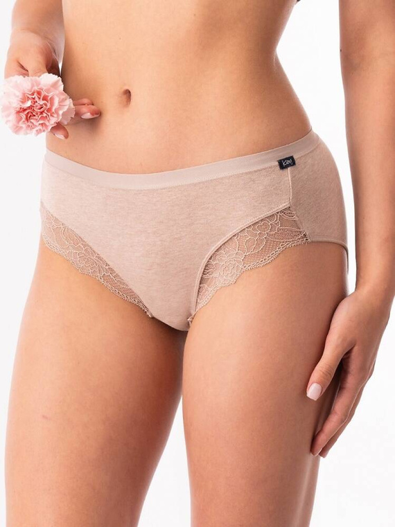 Figi damskie LPC 200 2-pak Key beżowy brązowy