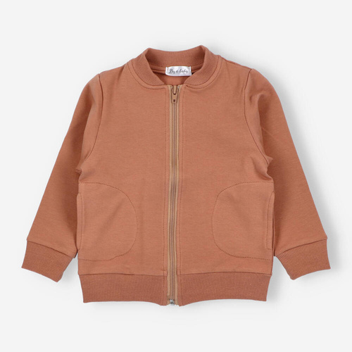 Chłopięca bluza dresowa BOB-0006 By o Baby brązowy