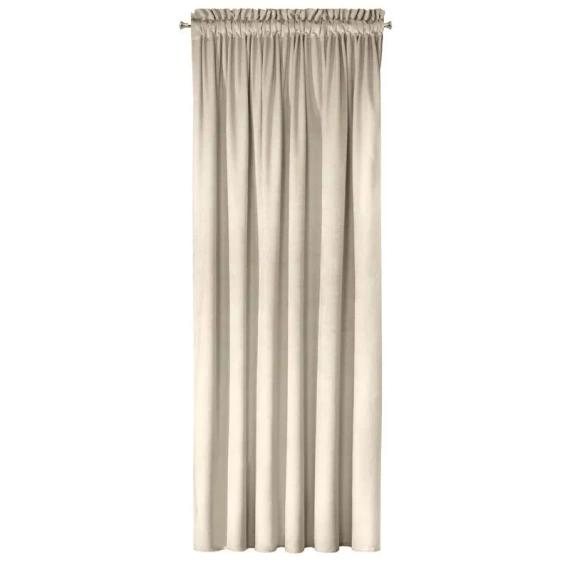 Zasłona welurowa na taśmie Melanie Eurofirany kremowy