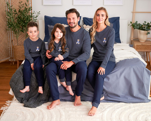 PDU.5255 Piżama dziecięca Unisex Doctor Nap - navy blue