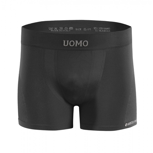 Bezszwowe bokserki męskie BM07 Solar Sesto Senso - grafitowy 