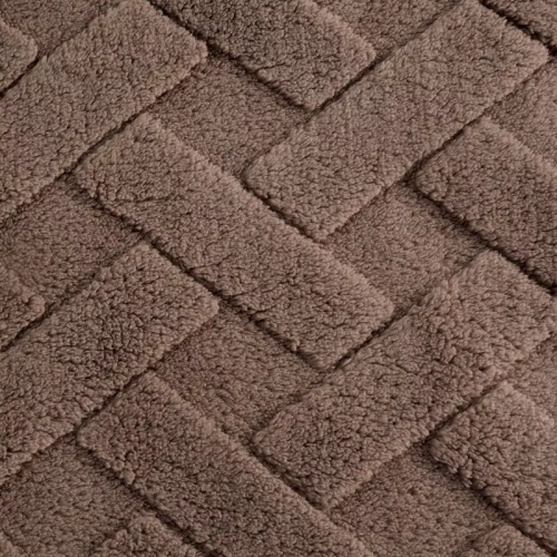 Koc narzuta z mikrofibry Caro Designe91  ciemny beż