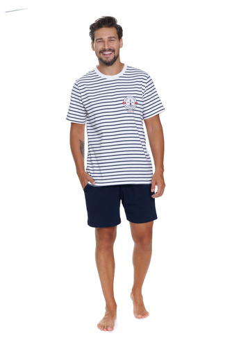 PMB.5351 Piżama Męska Doctor Nap - marine