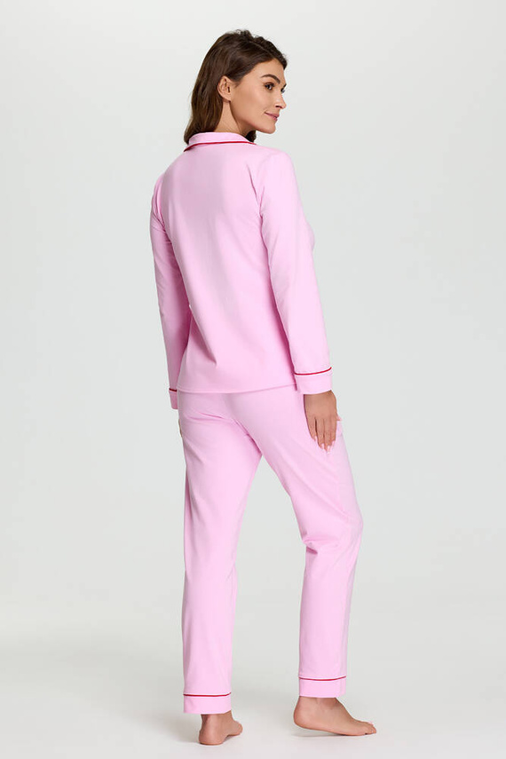 Piżama damska rozpinana 18 Bonamera różowy