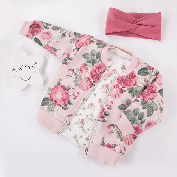 Bluzka dla dziewczynki Roses Eevi- biały druk