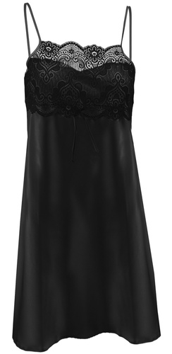 Ismena Halka satynowa koszulka damska DKaren - czarny