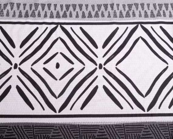 Pościel flanelowa ornamenty F-91 Matex szary/grafitowy