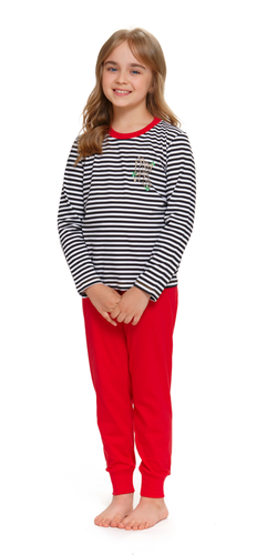 PDU.5236 Piżama dziecięca Unisex Doctor Nap - black red