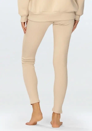 Legginsy długie Oseye Dkaren beżowy