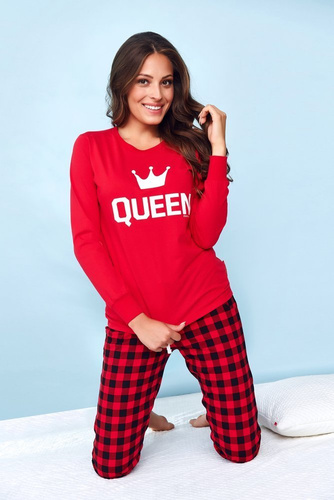 PM.9748 Piżama Damska Doctor Nap - red