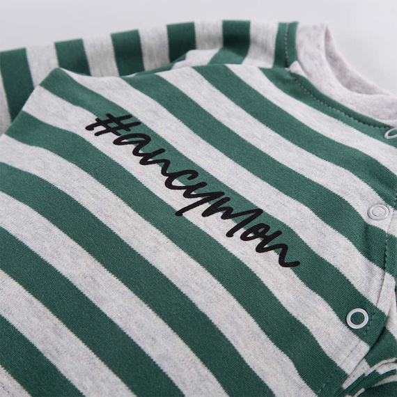 Bluzka niemowlęca 2-pak Ancymon Eevi- szary/zielony