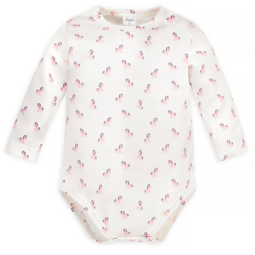 Body z długim rękawem Lovely Day Pinokio - ecru koniki