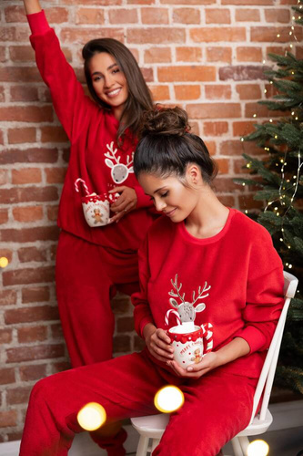 Piżama damska Harriet Sensis - czerwony