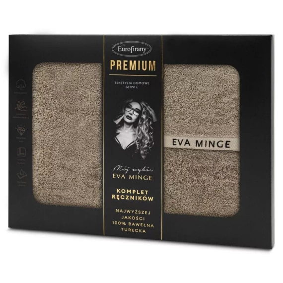 Komplet ręczników premium Venus 3 Eva Minge Eurofirany - beżowy
