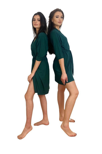 871 Visa Szlafrok damski Forex - butelkowy zielony