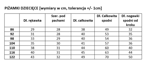 Piżama dziecięca Piesek w okularach Moocha 