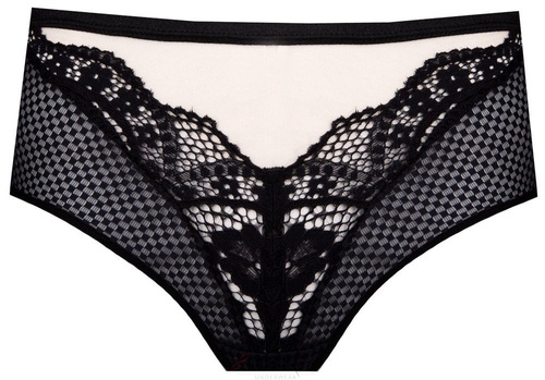 Figi Damskie Elif Unikat czarny-beżowy