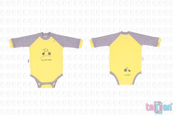 Body z długim rękawem "BIKE" różowe