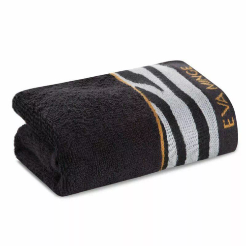 Ręcznik Eva Minge Eva 22 pantera zebra Eurofirany czarny 