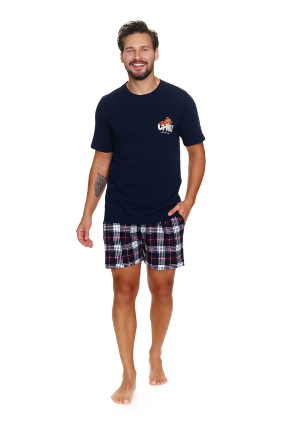 PMB.7201 Piżama Męska Doctor Nap - navy blue