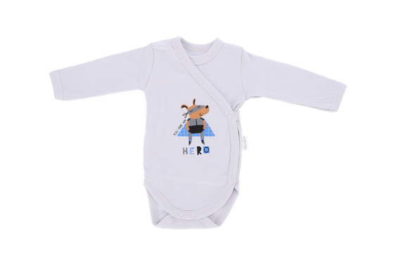 BD10826 Body kopertowe z długim rękawem Hero Mamatti