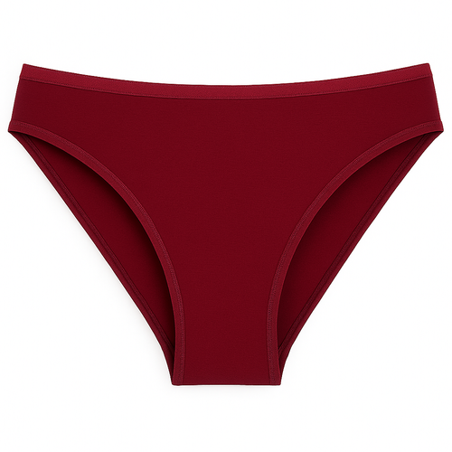 De Lafense 004 Limited – figi klasyczne damskie, wiskoza z elastanem - bordowy