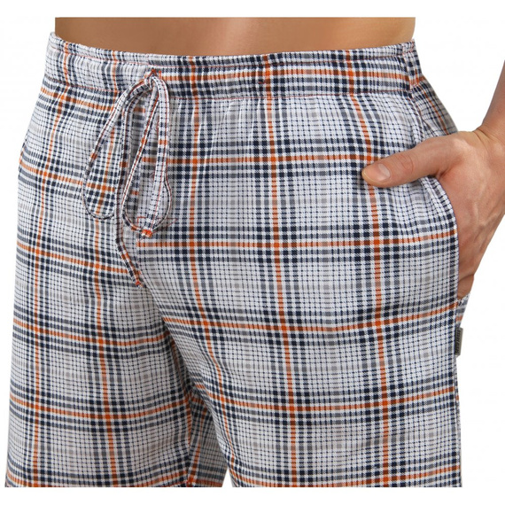 Bawełniana piżama męska z krótkim rękawem 2379/29 Sesto Senso - pomarańczowy