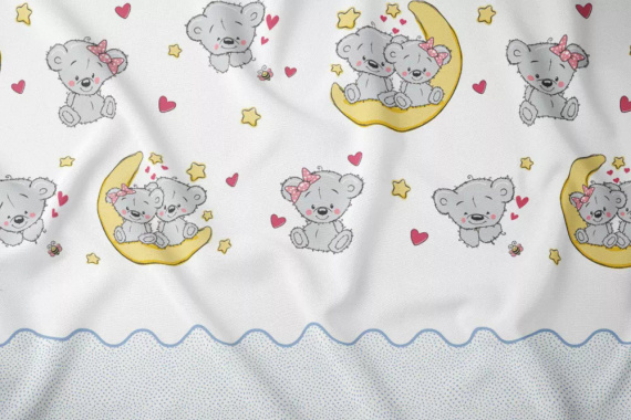 Pościel dziecięca 2896 B Kraina Snów bawełniana misie Karo