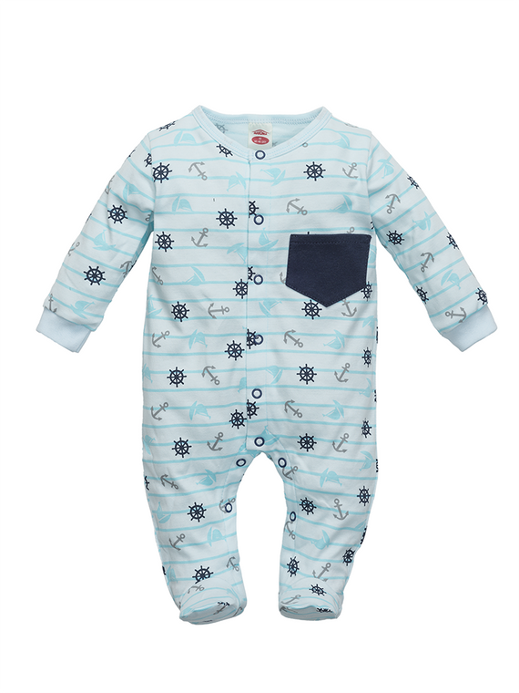 "SAILOR" Pajac niemowlęcy Makoma niebieski